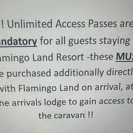 Flamingo Land Private Caravan 100 Woodlands Marton near Pickering